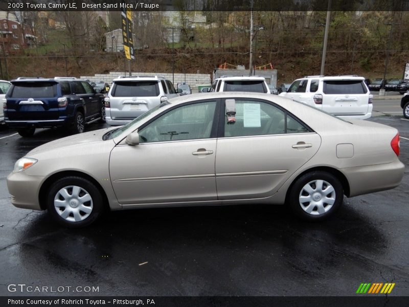 Desert Sand Mica / Taupe 2003 Toyota Camry LE