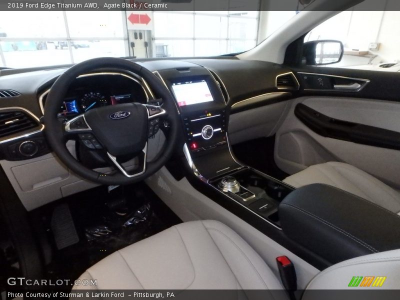 Agate Black / Ceramic 2019 Ford Edge Titanium AWD