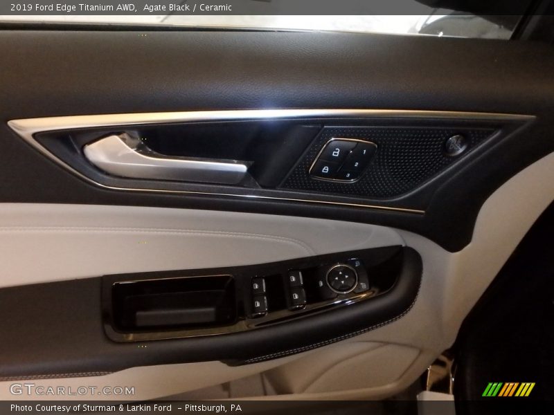 Agate Black / Ceramic 2019 Ford Edge Titanium AWD