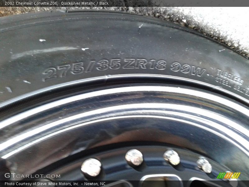 Quicksilver Metallic / Black 2002 Chevrolet Corvette Z06