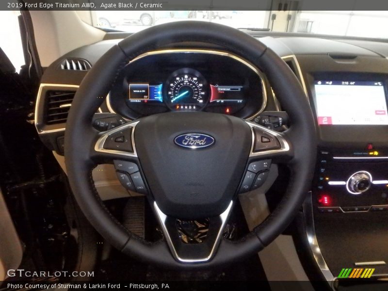 Agate Black / Ceramic 2019 Ford Edge Titanium AWD
