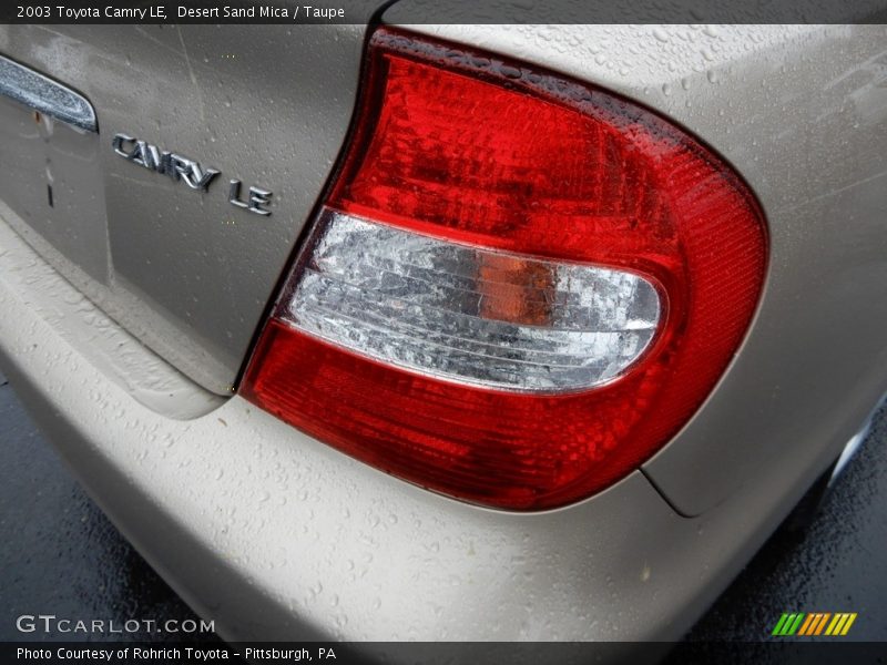 Desert Sand Mica / Taupe 2003 Toyota Camry LE
