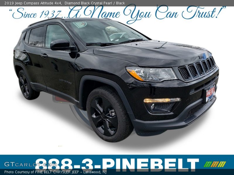 Diamond Black Crystal Pearl / Black 2019 Jeep Compass Altitude 4x4