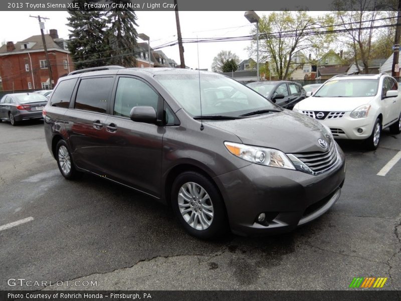 Predawn Gray Mica / Light Gray 2013 Toyota Sienna XLE