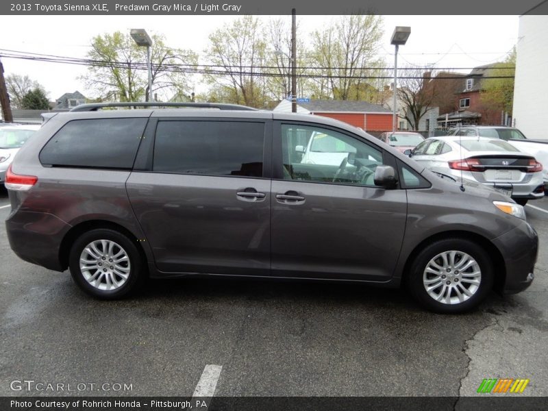 Predawn Gray Mica / Light Gray 2013 Toyota Sienna XLE