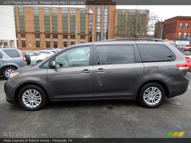 Predawn Gray Mica / Light Gray 2013 Toyota Sienna XLE