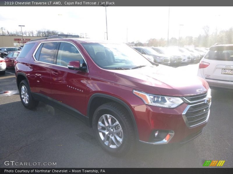 Cajun Red Tintcoat / Jet Black 2019 Chevrolet Traverse LT AWD