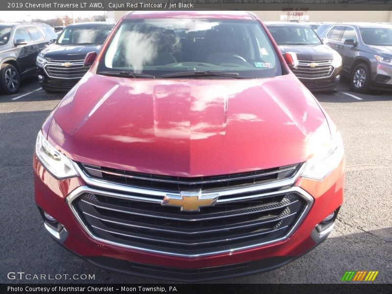 Cajun Red Tintcoat / Jet Black 2019 Chevrolet Traverse LT AWD