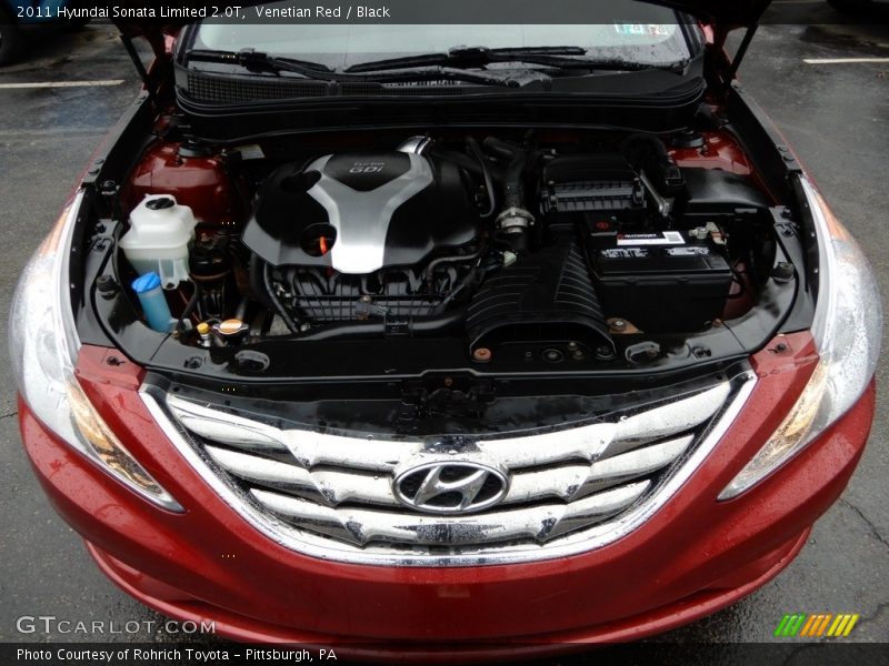 Venetian Red / Black 2011 Hyundai Sonata Limited 2.0T