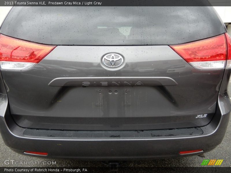 Predawn Gray Mica / Light Gray 2013 Toyota Sienna XLE