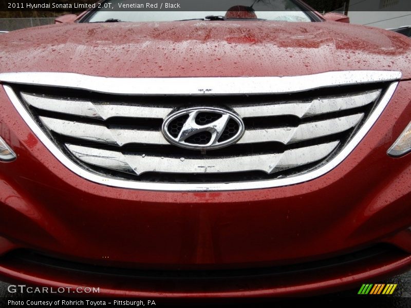 Venetian Red / Black 2011 Hyundai Sonata Limited 2.0T