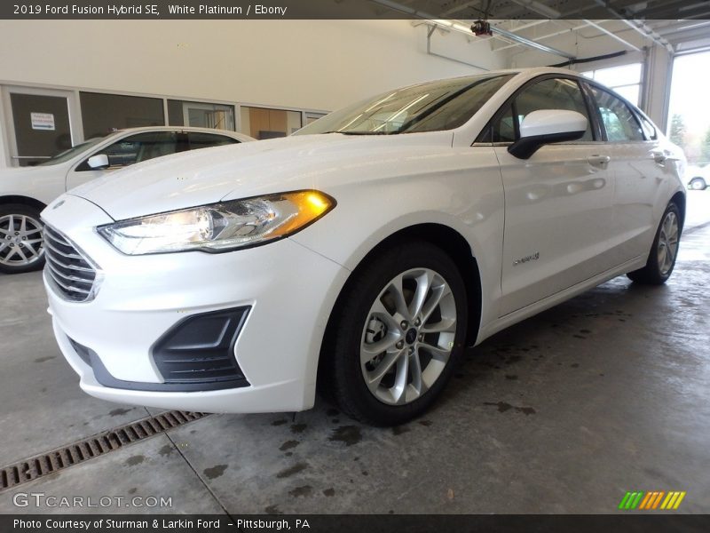 White Platinum / Ebony 2019 Ford Fusion Hybrid SE