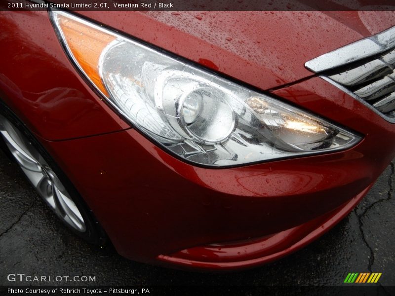 Venetian Red / Black 2011 Hyundai Sonata Limited 2.0T