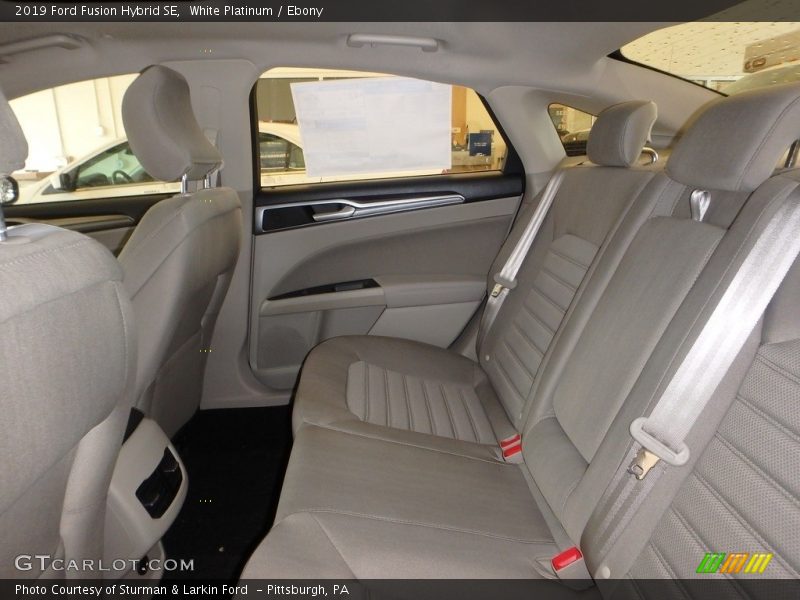 White Platinum / Ebony 2019 Ford Fusion Hybrid SE