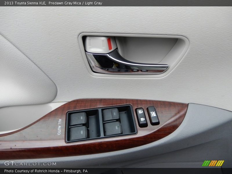 Predawn Gray Mica / Light Gray 2013 Toyota Sienna XLE
