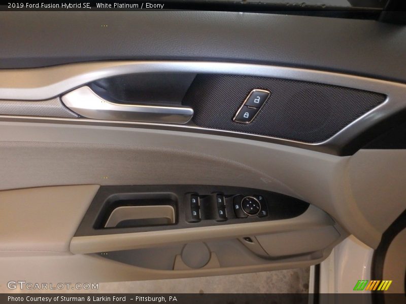 White Platinum / Ebony 2019 Ford Fusion Hybrid SE
