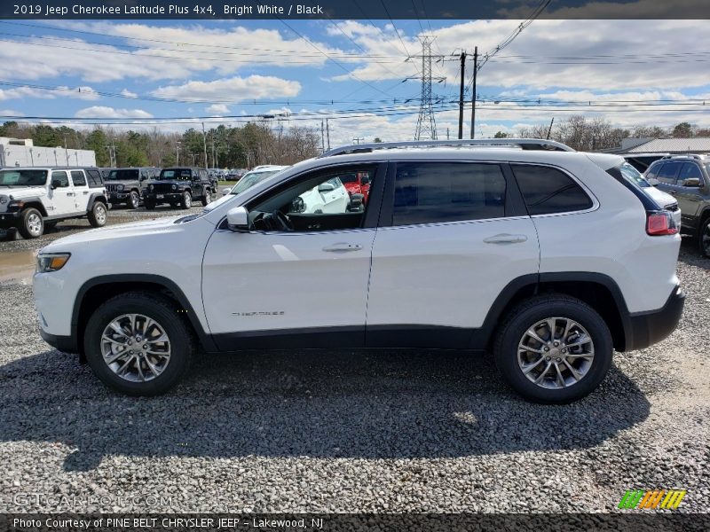 Bright White / Black 2019 Jeep Cherokee Latitude Plus 4x4