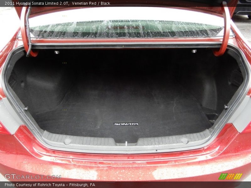 Venetian Red / Black 2011 Hyundai Sonata Limited 2.0T