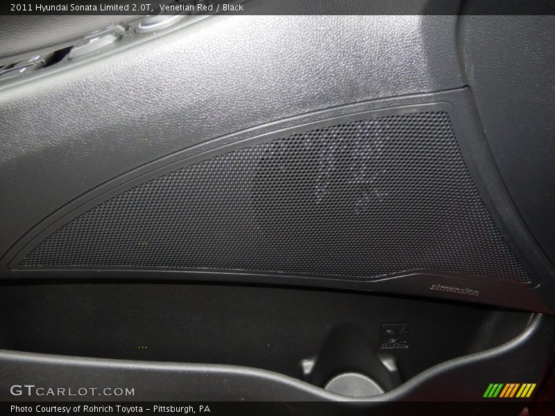 Venetian Red / Black 2011 Hyundai Sonata Limited 2.0T