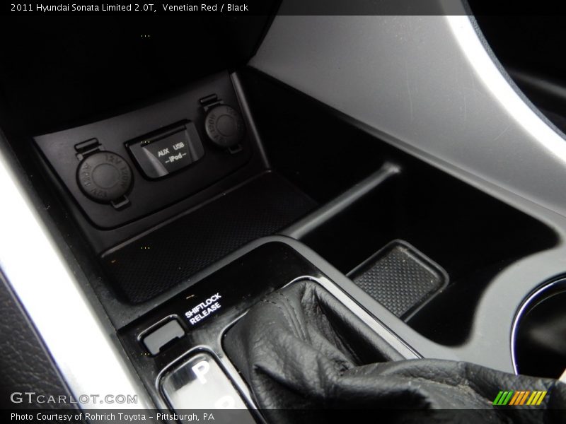 Venetian Red / Black 2011 Hyundai Sonata Limited 2.0T
