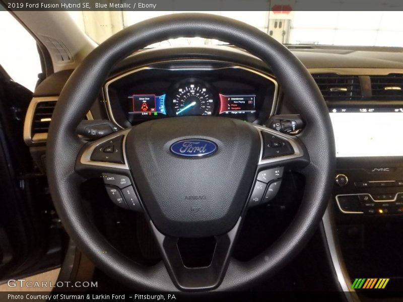 Blue Metallic / Ebony 2019 Ford Fusion Hybrid SE