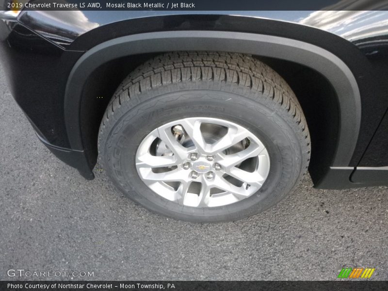 Mosaic Black Metallic / Jet Black 2019 Chevrolet Traverse LS AWD