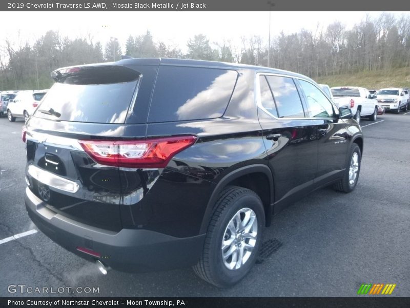 Mosaic Black Metallic / Jet Black 2019 Chevrolet Traverse LS AWD