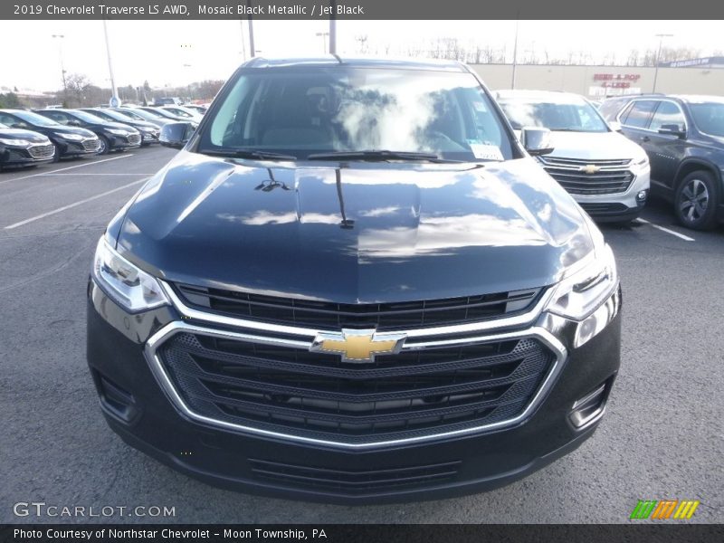 Mosaic Black Metallic / Jet Black 2019 Chevrolet Traverse LS AWD