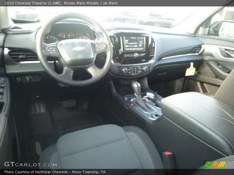 Mosaic Black Metallic / Jet Black 2019 Chevrolet Traverse LS AWD
