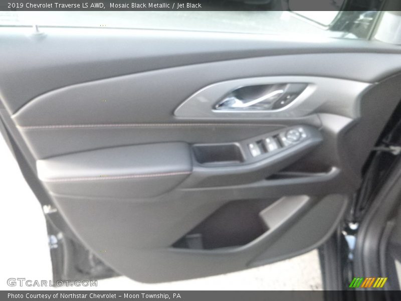 Mosaic Black Metallic / Jet Black 2019 Chevrolet Traverse LS AWD