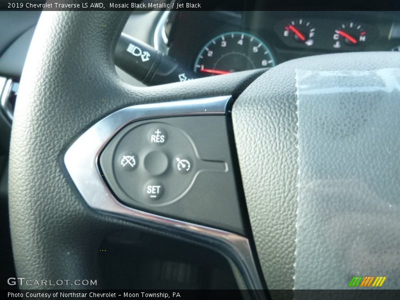 Mosaic Black Metallic / Jet Black 2019 Chevrolet Traverse LS AWD