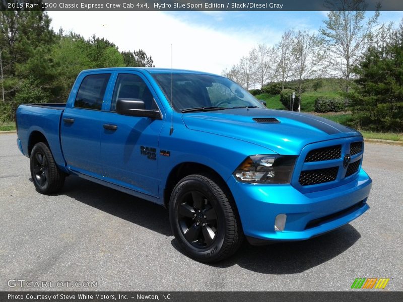 Hydro Blue Sport Edition / Black/Diesel Gray 2019 Ram 1500 Classic Express Crew Cab 4x4