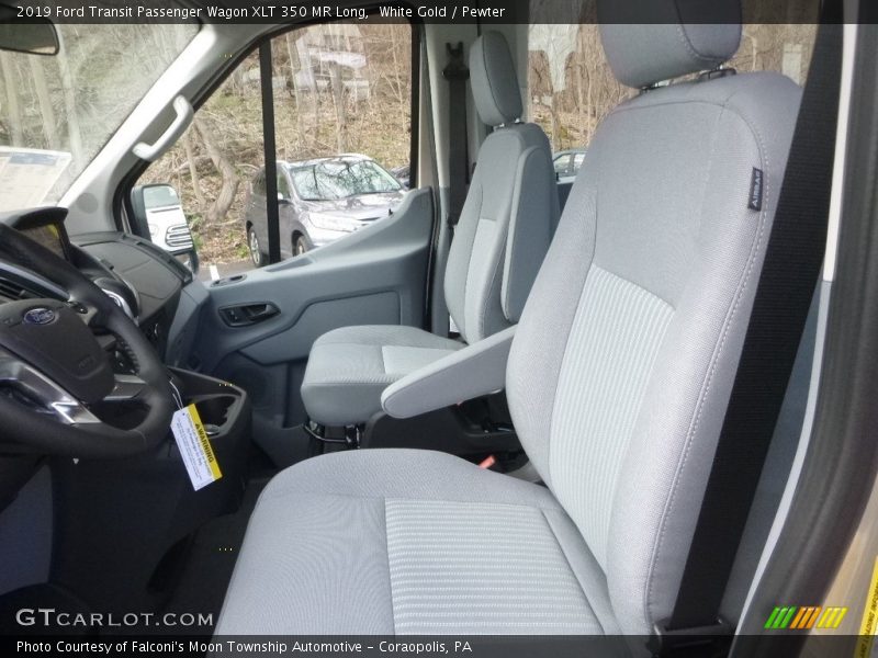 Front Seat of 2019 Transit Passenger Wagon XLT 350 MR Long