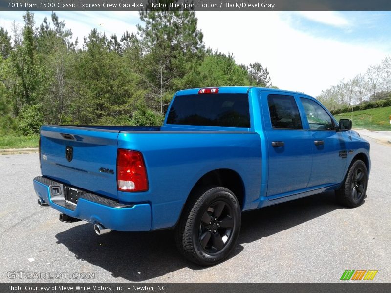 Hydro Blue Sport Edition / Black/Diesel Gray 2019 Ram 1500 Classic Express Crew Cab 4x4