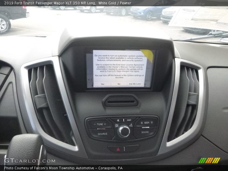 White Gold / Pewter 2019 Ford Transit Passenger Wagon XLT 350 MR Long