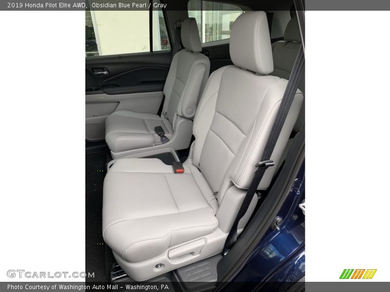 Obsidian Blue Pearl / Gray 2019 Honda Pilot Elite AWD