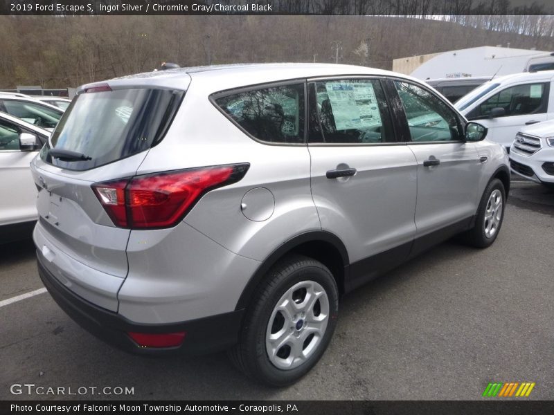Ingot Silver / Chromite Gray/Charcoal Black 2019 Ford Escape S