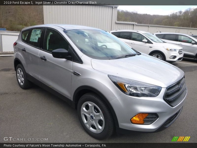 Ingot Silver / Chromite Gray/Charcoal Black 2019 Ford Escape S