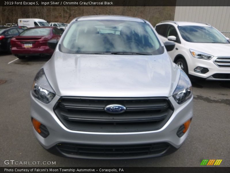 Ingot Silver / Chromite Gray/Charcoal Black 2019 Ford Escape S