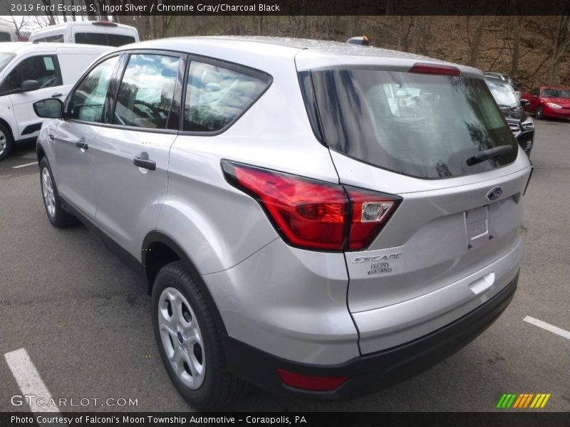 Ingot Silver / Chromite Gray/Charcoal Black 2019 Ford Escape S