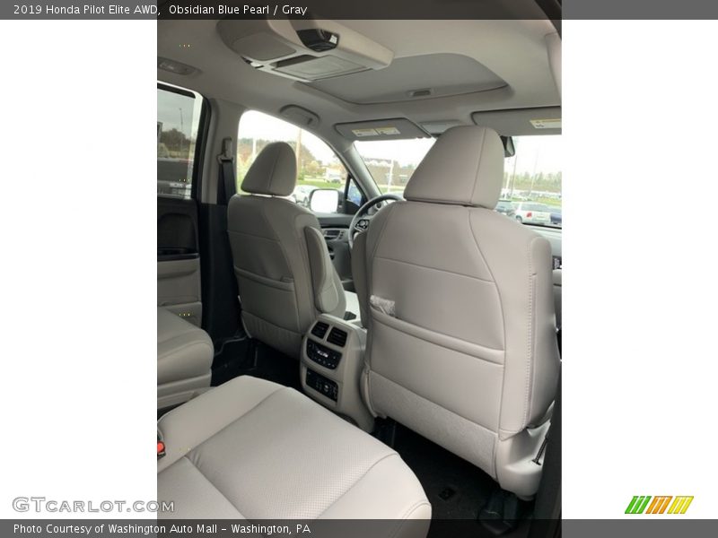 Obsidian Blue Pearl / Gray 2019 Honda Pilot Elite AWD