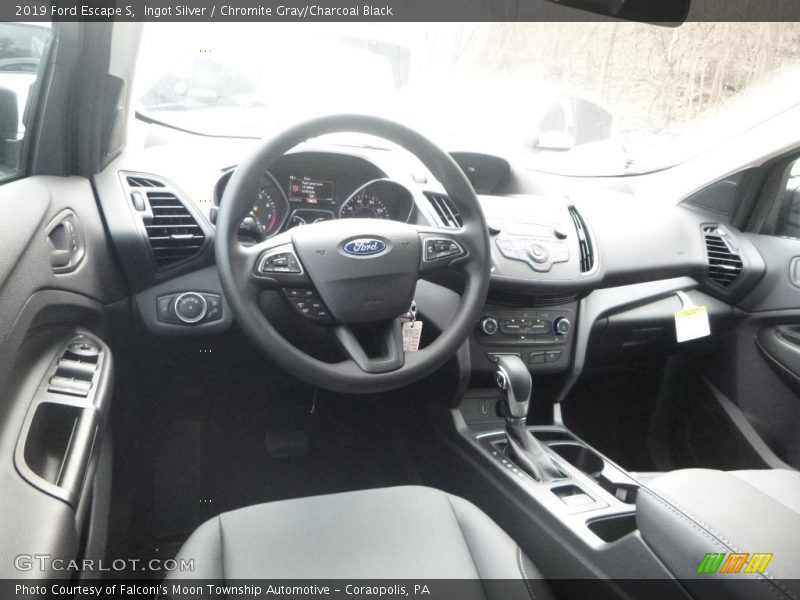 Ingot Silver / Chromite Gray/Charcoal Black 2019 Ford Escape S