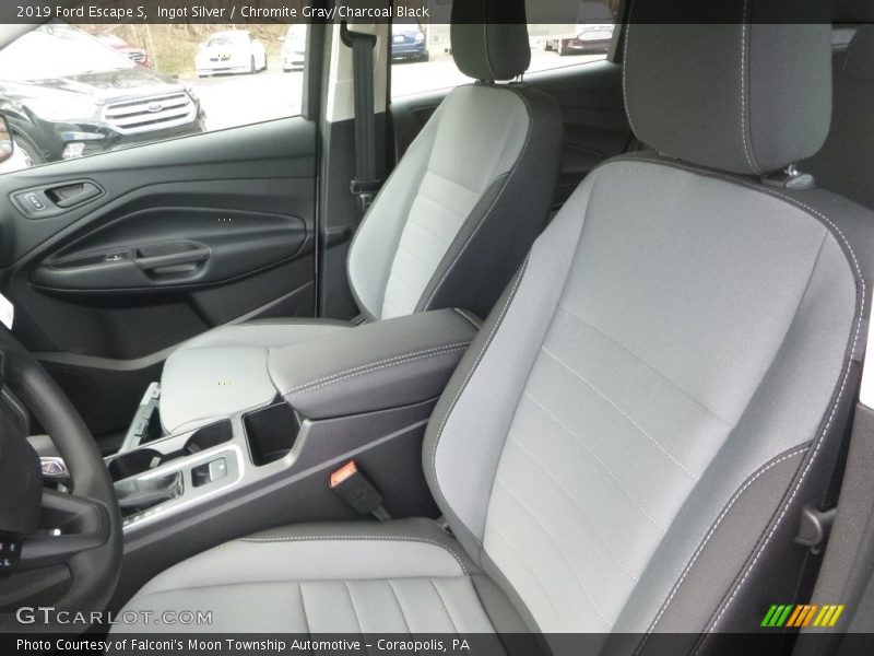 Ingot Silver / Chromite Gray/Charcoal Black 2019 Ford Escape S