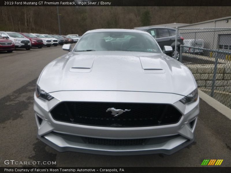 Ingot Silver / Ebony 2019 Ford Mustang GT Premium Fastback