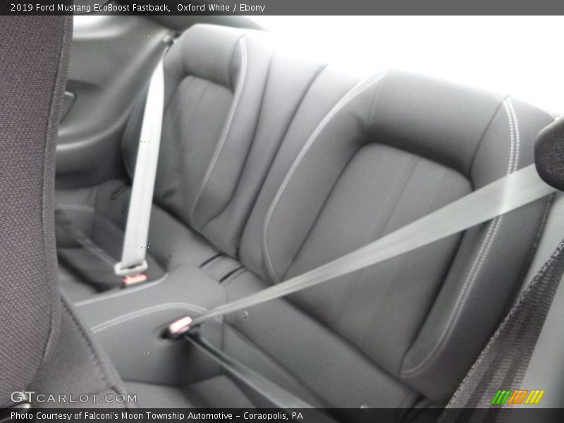 Oxford White / Ebony 2019 Ford Mustang EcoBoost Fastback