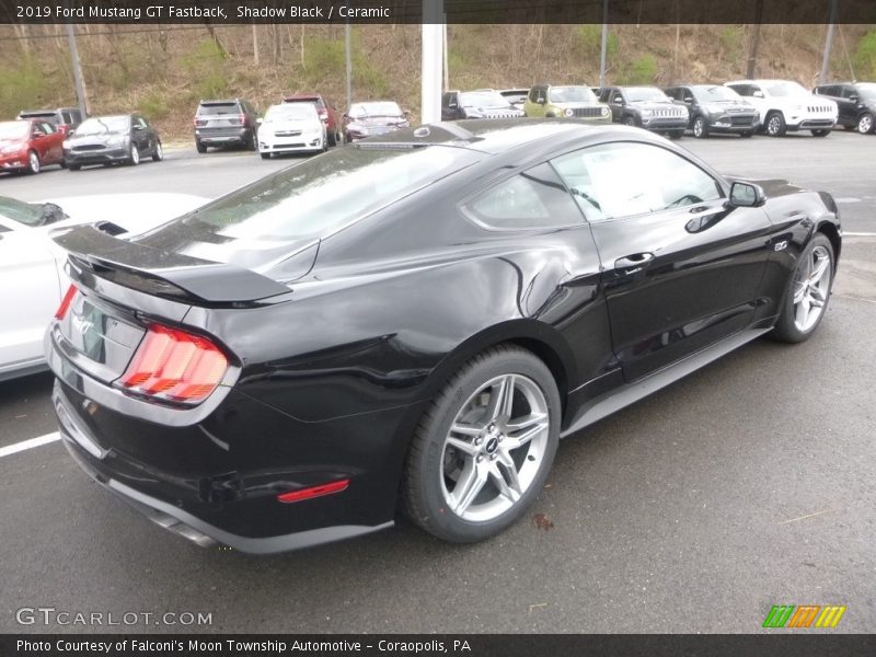 Shadow Black / Ceramic 2019 Ford Mustang GT Fastback