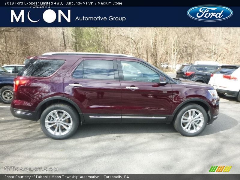 Burgundy Velvet / Medium Stone 2019 Ford Explorer Limited 4WD