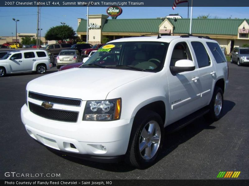 Summit White / Dark Titanium/Light Titanium 2007 Chevrolet Tahoe LT 4x4