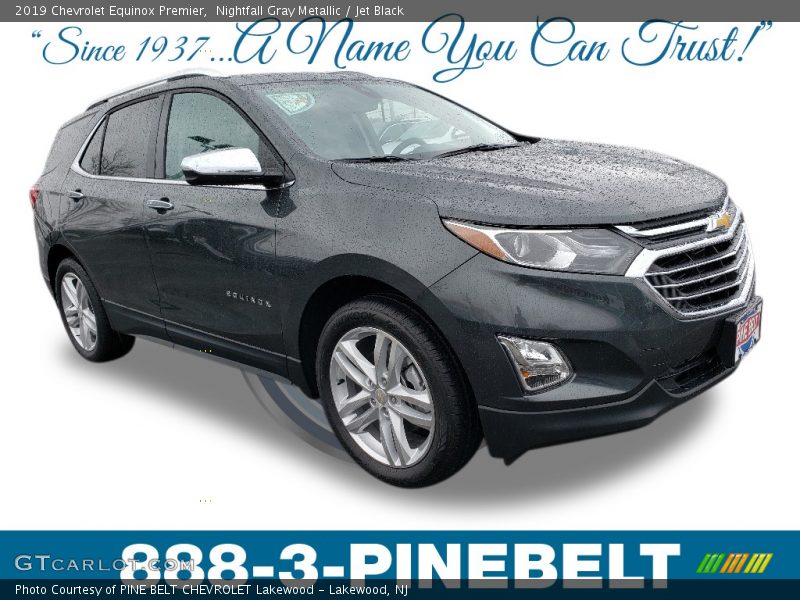Nightfall Gray Metallic / Jet Black 2019 Chevrolet Equinox Premier