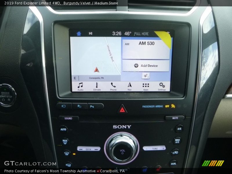 Burgundy Velvet / Medium Stone 2019 Ford Explorer Limited 4WD